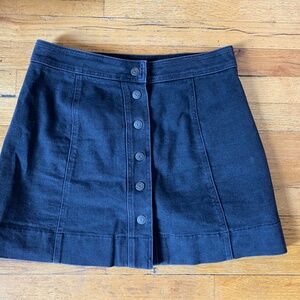 Madewell Black Denim Mini Skirt - Size 8